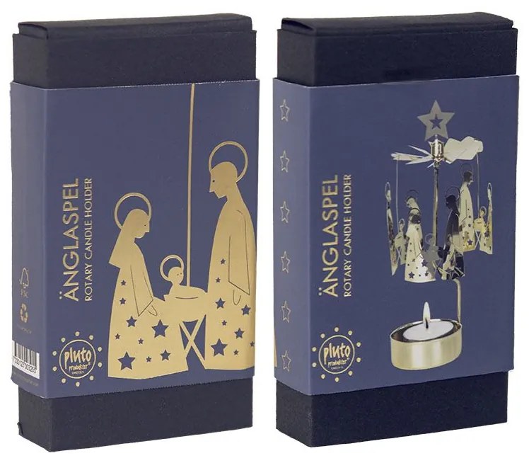 Pluto Design Rotujúci svietnik Gold Holy Family
