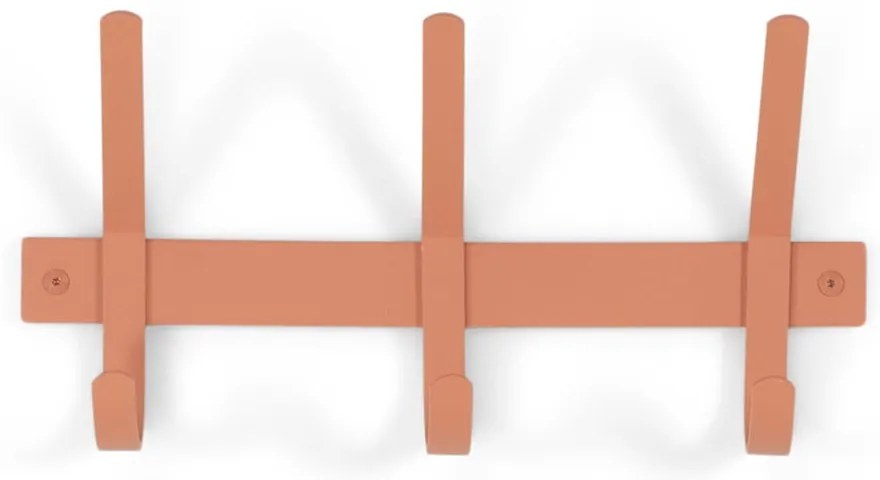 Kovový nástenný vešiak v lososovej farbe 40 cm Dexter – Spinder Design