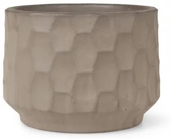Kameninový kvetináč Gro Brown Sand 21,5 cm Kähler