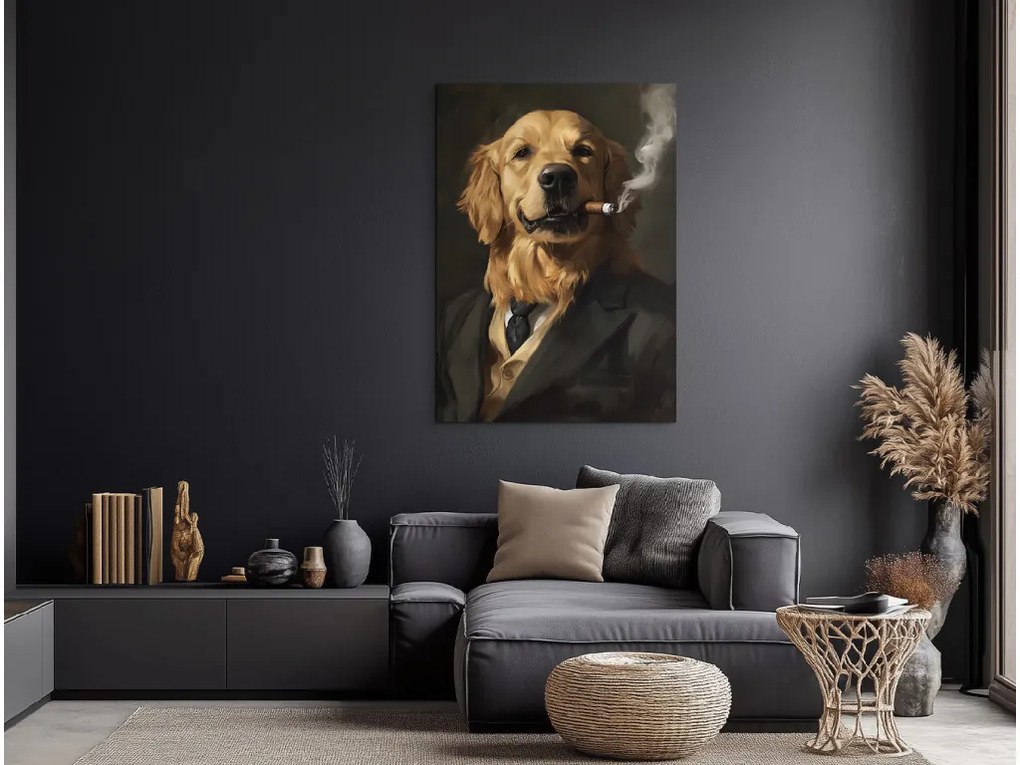drevko | Obraz Zlatý retriever s charizmou