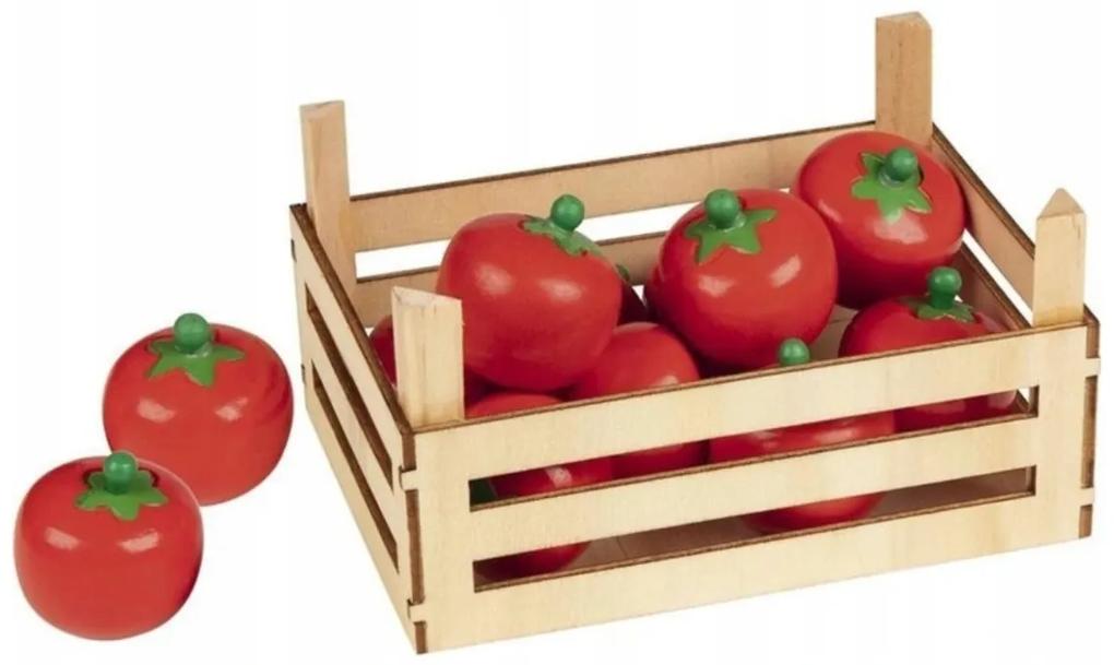 Goki Drevený košík s paradajkami