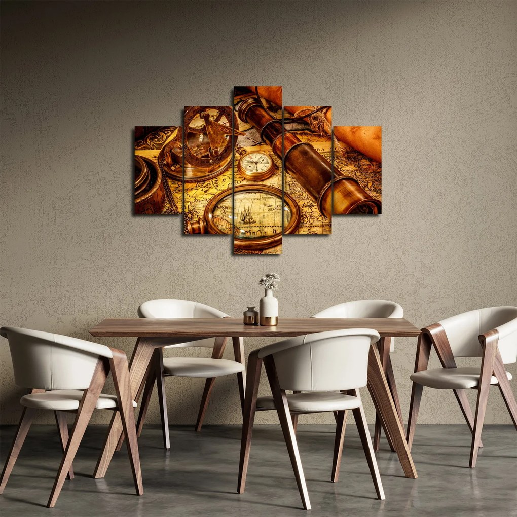 Obraz - Historické pomôcky námorníkov (150x105 cm)