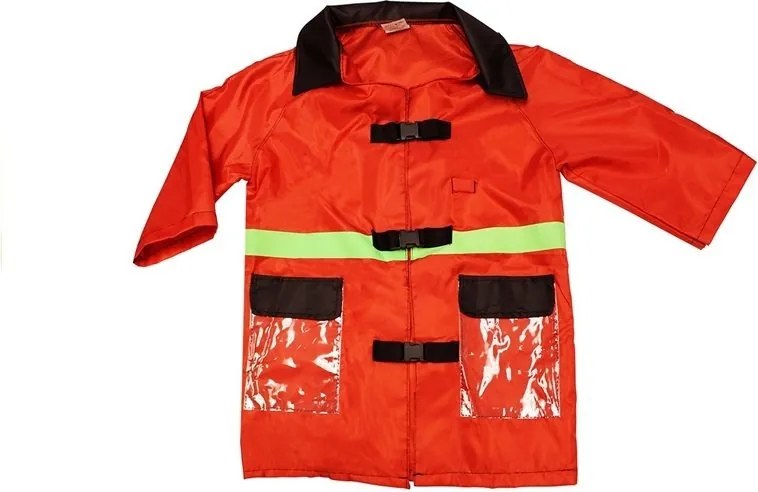 LEAN Toys Skutočný hasičský kostým pre dieťa Prilba Hasiaci prístroj Príslušenstvo Červená