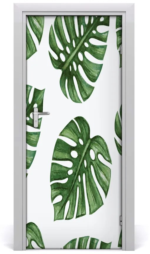 Samolepiace fototapety na dvere Monstera 75x205 cm