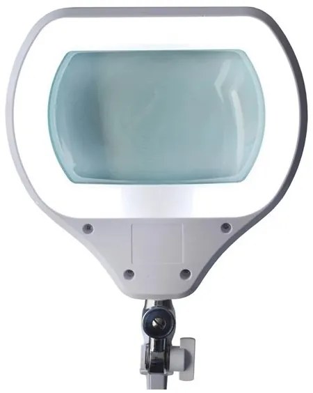 LED Stmievateľná stolná lampa s lupou LED/12W/230V biela
