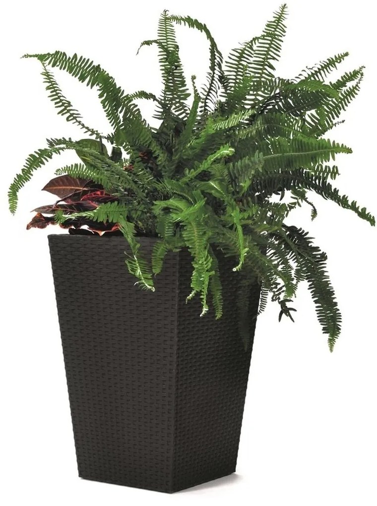 KETER RATTAN PLANTER L 144,8L kvetináč, veľký 53 x 73 cm, hnedá 17192302