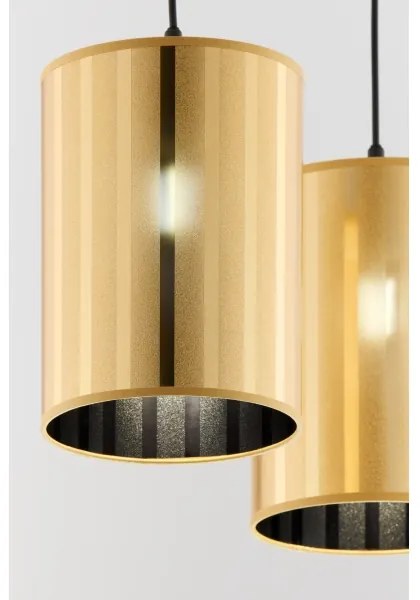 Jupiter 2091 - Luster na lanku CORTINA 2xE27/15W/230V zlatá/čierna