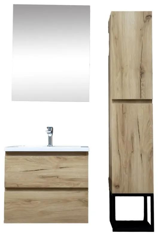 Kúpeľňová zostava s umývadlom SAT B-Way dub mat KSETBWAY4