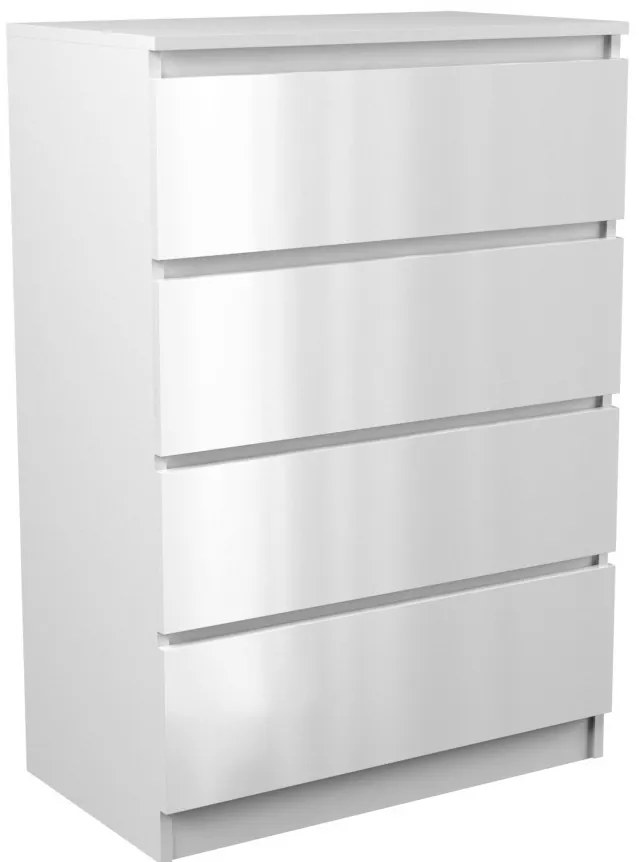 TP Living Komoda M4 Mollie biela lesklá