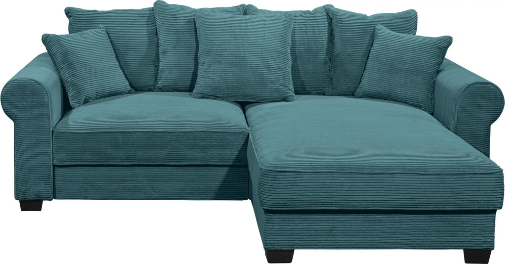 XXXLutz ROHOVÁ SEDAČKA, textil, azúrovomodrá MID.YOU - Sedačky - 002220047318