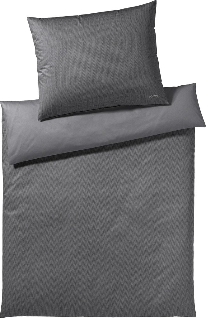 XXXLutz OBOJSTRANNÁ POSTEĽNÁ BIELIZEŇ, makosatén, antracitová, 140/200 cm Elegante - Obliečky & plachty - 004977061903