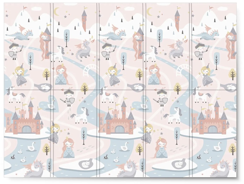 Vzdelávacia skladacia penová podložka 200 x 150 x 1 cm Nukido NK-341