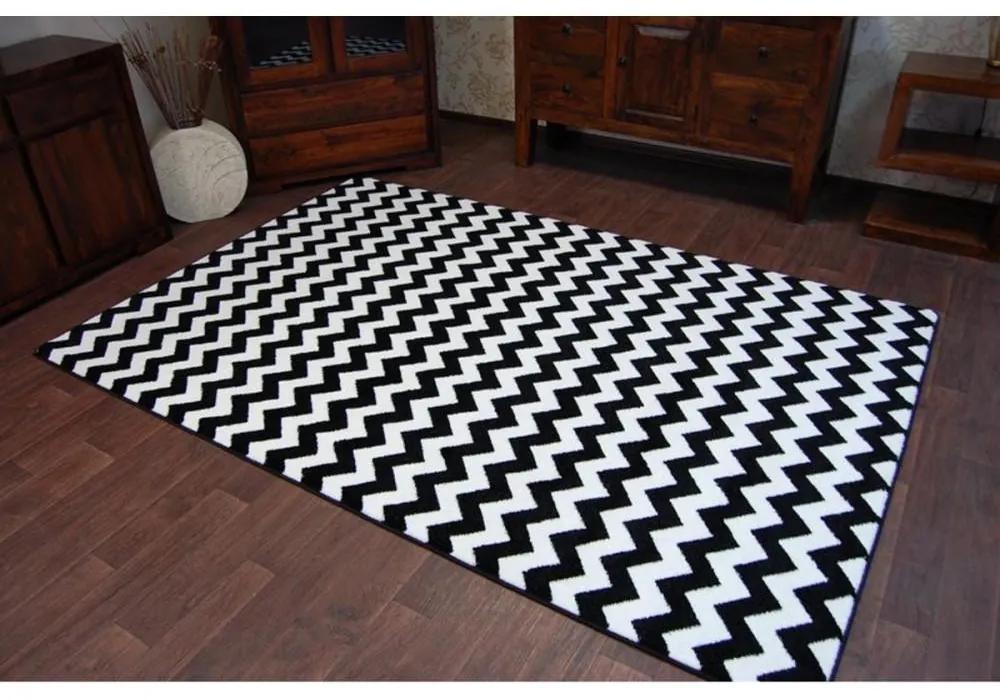 Kusový koberec Nero čiernobiely 160x220cm