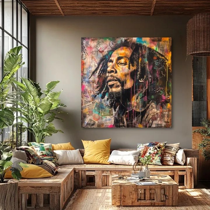 Obraz Bob Marley - Reggae umelec | 100% originál domaľovaný akrylom