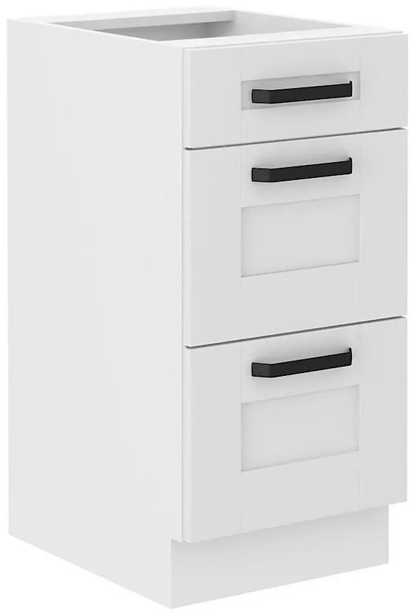 Kuchynská skrinka Luna biela matná/biela 40D 3S BB