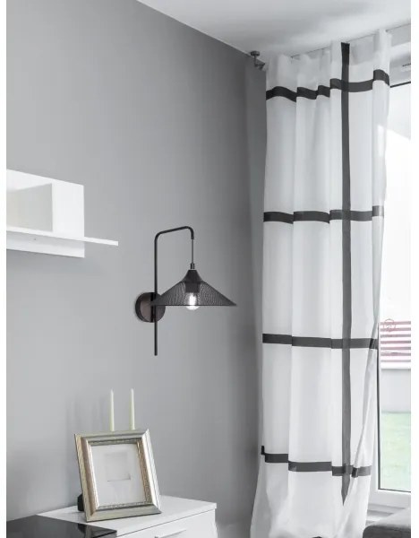 Nástenná lampa KIRUNA 1xE27/40W/230V čierna