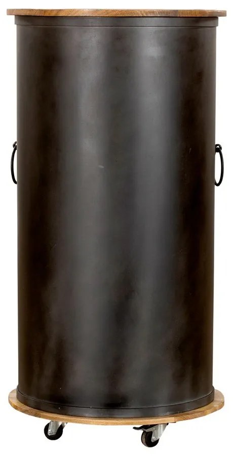 Čierna kovová vinotéka na 9 fliaš, 60x115 cm Luni – Interia Home & Living