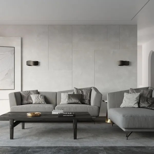 Sollux SL.1020 - Nástenné svietidlo TILA 2xG9/40W/230V 40 cm čierna