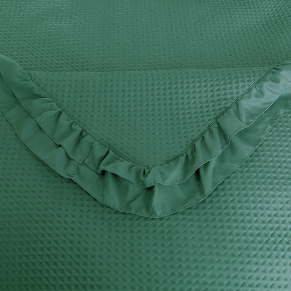 Prehoz na posteľ MONTEGO, zelený Rozmer: 200 x 220 cm