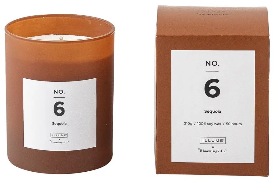 Vonná sviečka doba horenia 50 h No. 6 Sequoia – ILLUME x Bloomingville