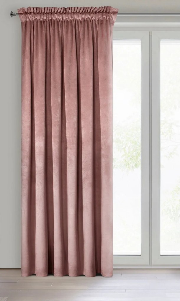 ZATEMŇOVACÍ ZÁVES NA PÁSKE ROSA 140X270 CM STARORUŽOVÁ