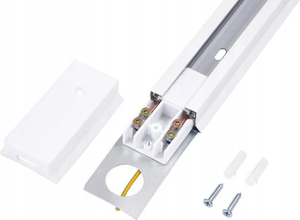 LED koľajnica 1m + 4x GU10 bodové žiarovky - sada