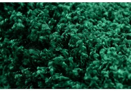 Okrúhly koberec SOFFI shaggy 5cm zelená Veľkosť: 100cm - kruh