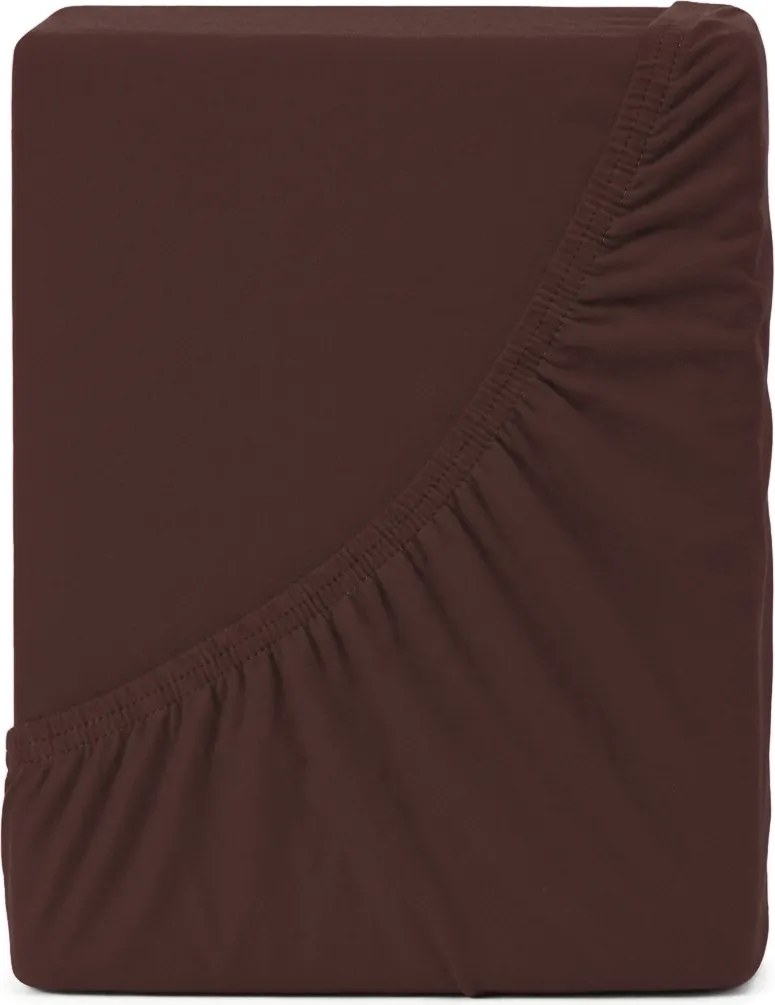 4Home jersey prestieradlo Ideál tmavohnedá, 60 x 120 cm