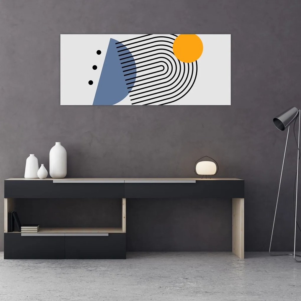 Obraz - Minimalistická abstrakcia N⁰2 (120x50 cm)