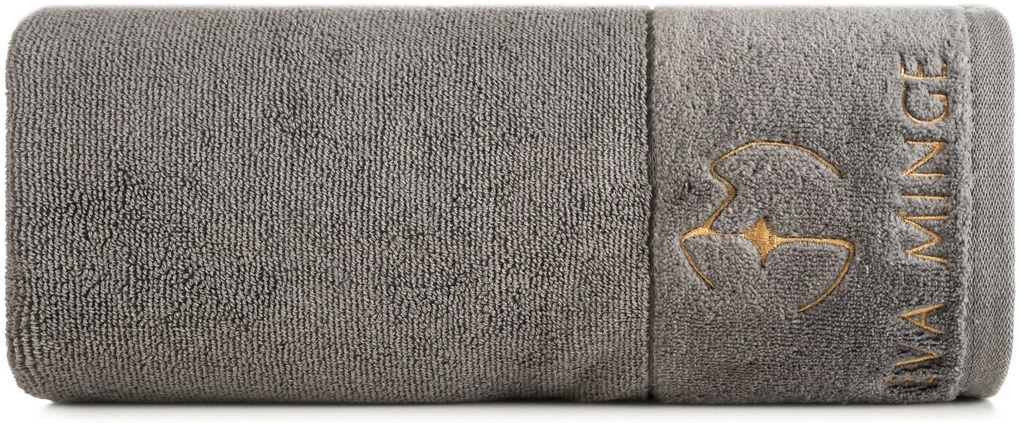 BAVLNENÝ UTERÁK EVA MINGE GAJA 50X90 CM STRIEBORNÁ