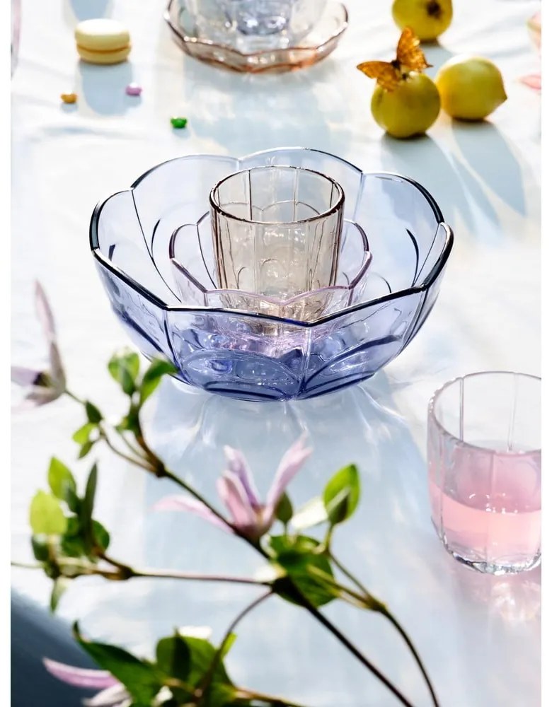 Svetlomodrá sklenená miska ø 23 cm Lily - Holmegaard