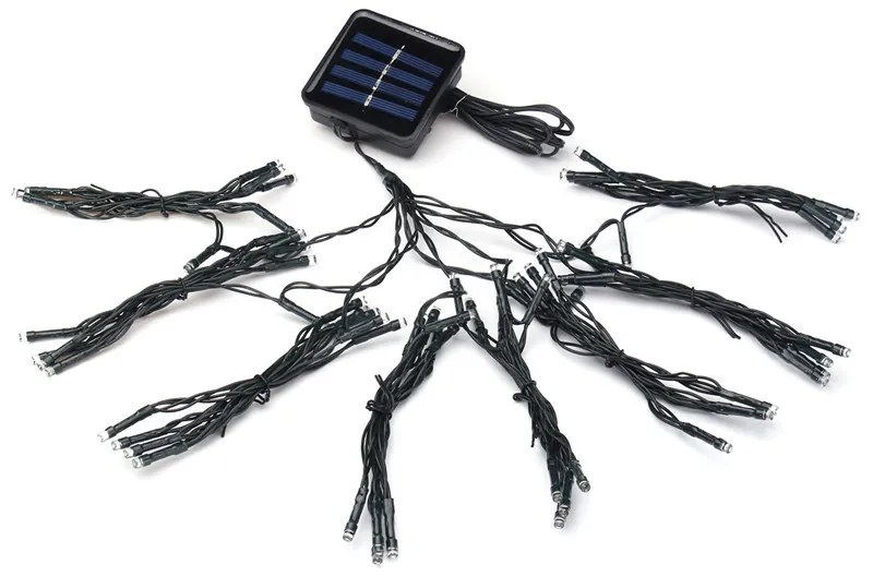 Solárna dekoračná svetelná reťaz pre osvetlenie slnečníka