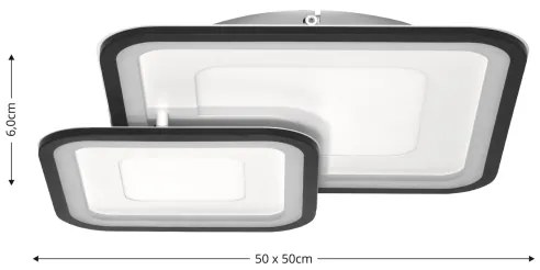 Brilagi - Stmievateľné stropné svietidlo TANDORA LED/49W/230V 3000-6000K + diaľkové ovládanie
