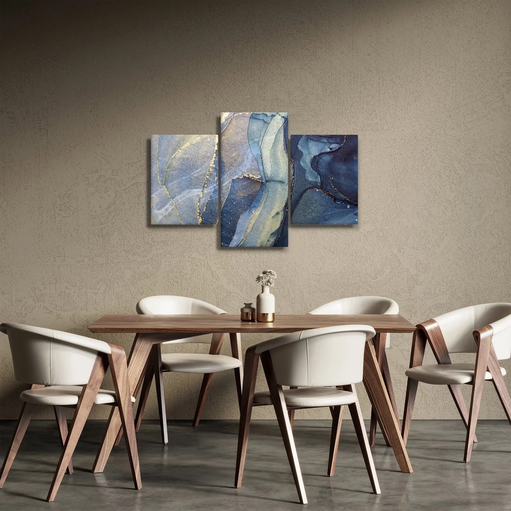 Obraz - Abstrakcia alkoholovým atramentom (90x60 cm)