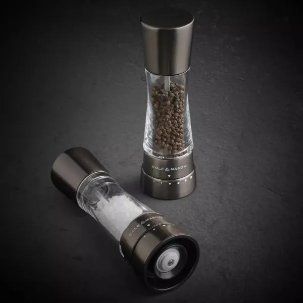 Cole&Mason - Sada mlynčekov na soľ a korenie DERWENT 2 ks 19 cm antracit