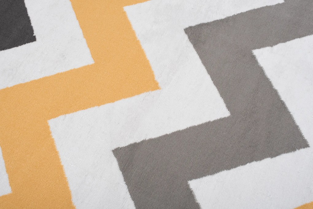 TA Koberec Z903A WHITE MAYA PP EYM Sivý Obdĺžnikový Rozmer: 300x400 cm