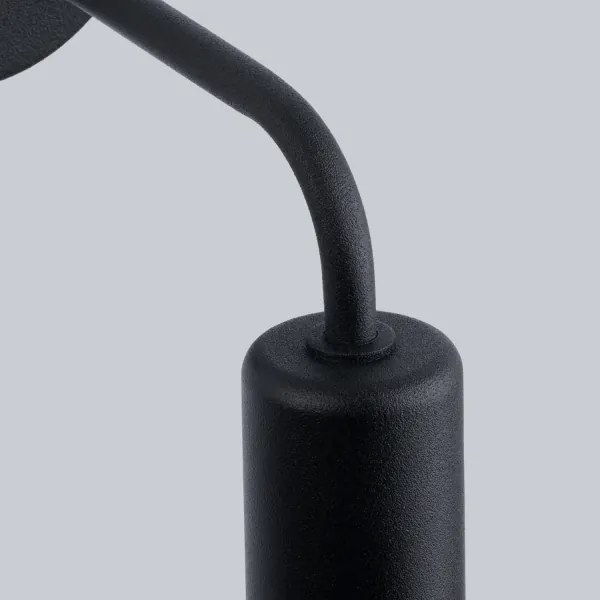 Sollux SL.1449 - Nástenná lampa NORAH 1xE27/15W/230V čierna