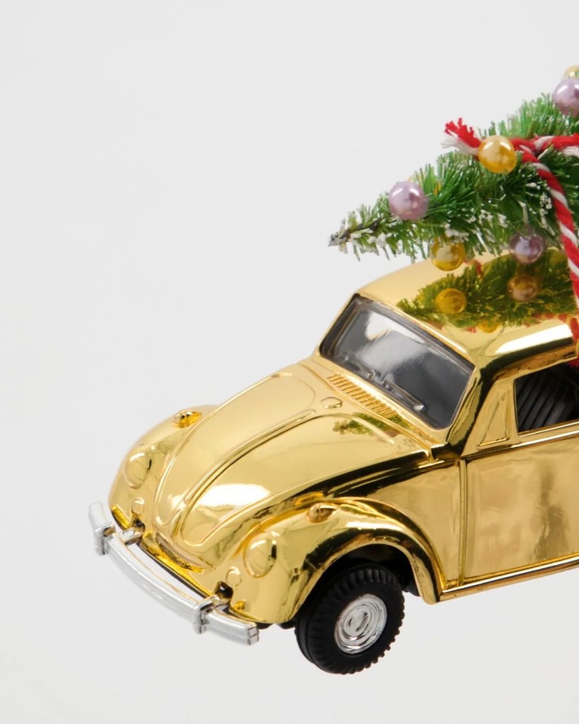 House Doctor Vianočné autíčko Mini Xmas Car Golden