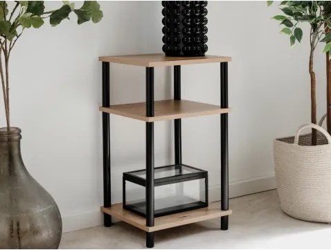 Úzky regál/odkladací stolík Theo, dub artisan%