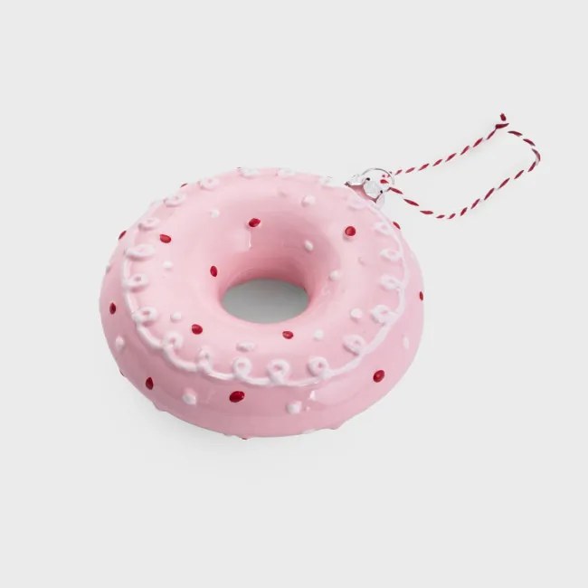 Vianočná ozdoba EVI PINK donut 710186