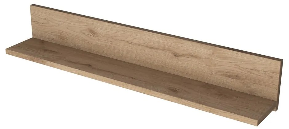 Polica v dekore orecha v prírodnej farbe Petra - Kalune Design