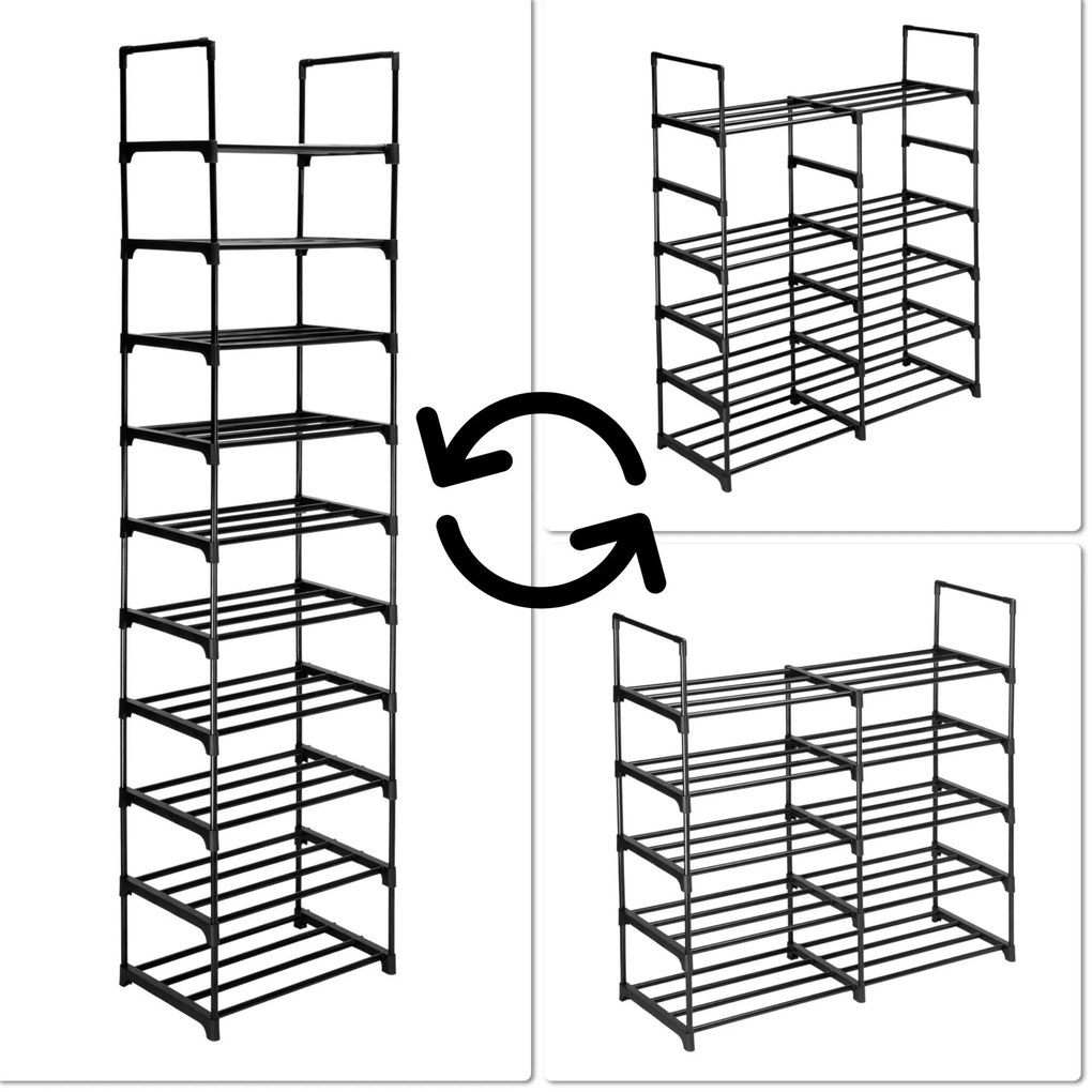 Modulárny botník Aron 90 cm čierny