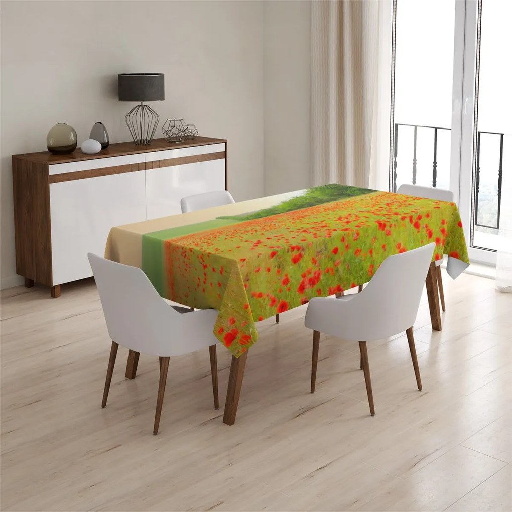 Sablio Obrus Pole vlčieho maku - 90x90 cm