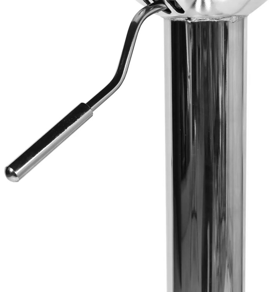 Barová stolička GORDON zamat sivá/strieborná