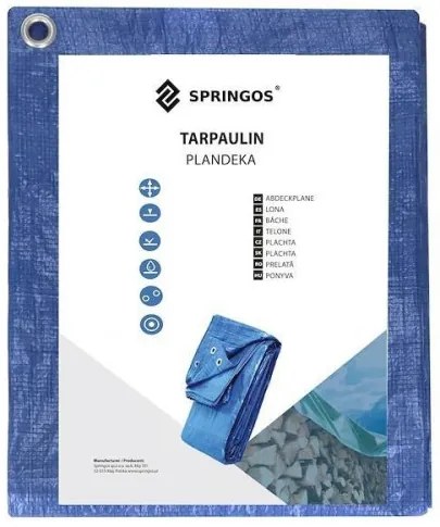 Ochranná plachta 6x9m 60g / m2 SPRINGOS GA2112