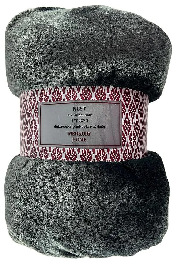 Deka Nest Super Soft antracit 200x220 Merkury Home