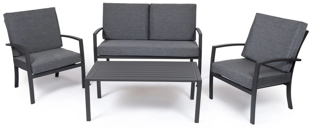 Hliníkový záhradný nábytok MATZY tmavosivý