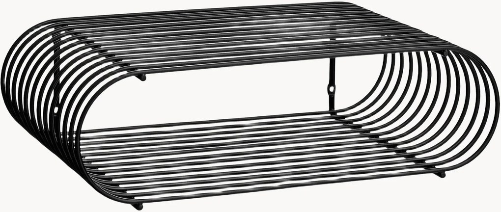 Kovová nástenná polica Curva, Š 40 cm