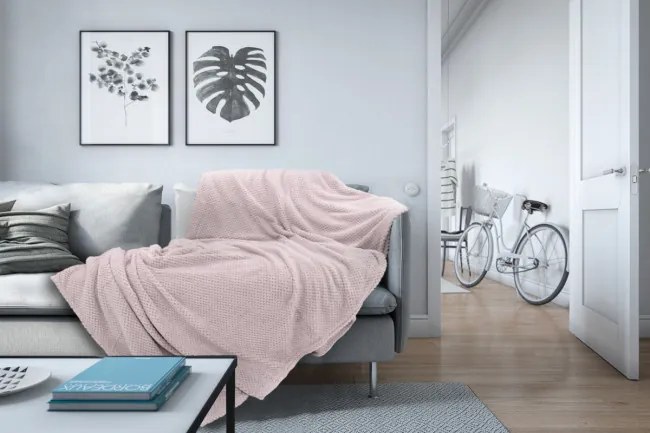 Deka DIAMOND pudrovo-ružová