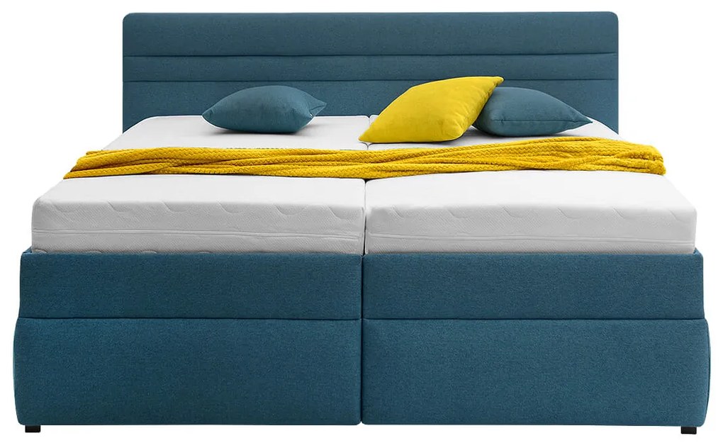 FINES čalúnená posteľ Koska 180x200 azúrová
